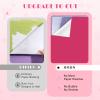 Tintnut Pink Permanent Vinyl - 8 Sheets 12"x10"Deep Ruby Permanent Adhesive Vinyl Sheets Pink Water Proofing Self Sticker for Home Decor view 4