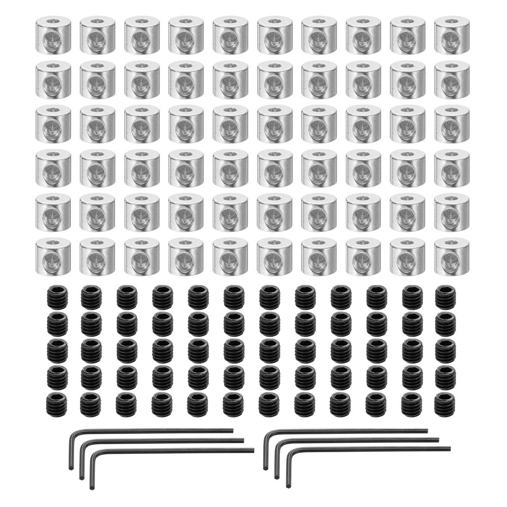 uxcell 100pcs Pin Backs Locking Pin Locking Pin Keepers Locking Clasp Locking Pin Keeper Backs Locking Pin Backs Copper Pin with 10pcs Wrench (6mmx5mm, Silver Tone)
