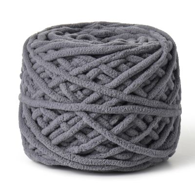 Fluffy Chenille Chunky Yarn for Crocheting 100g(65.6yd) - Baby Yarn for Crocheting Soft - Velvet Yarns for Crochet Blanket - Amigurumi Crochet YarnsGrizzly