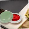 TEHAUX 3pcs Ink Paste Container Delicate Porcelain Inkpad Box Embossing Ink Pad Holder view 3