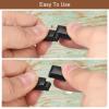 uxcell 12mmx6mm Flat Leather Clasp, 4Pcs Bracelet Clasps Flat Closure End Caps for Bracelet Craft Making Supplies DIY, Rose Gold view 4