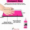5"x4'' Large Ink Pad Washable Stamp Ink Pad for Baby Footprint Handprint with 30ml Premium Refill Ink (Pink) view 2