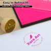 5"x4'' Large Ink Pad Washable Stamp Ink Pad for Baby Footprint Handprint with 30ml Premium Refill Ink (Pink) view 4