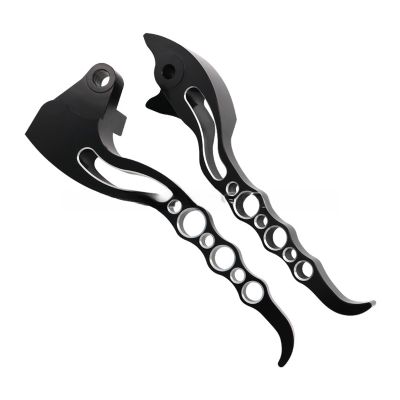 BucCan Brake Lever Motorcycle Accessories Loopholes Brake Clutch Levers for Suzuki Boulevard M109R M109 R 2006-2017 Hand Lever Parts, Black, BucCan-13