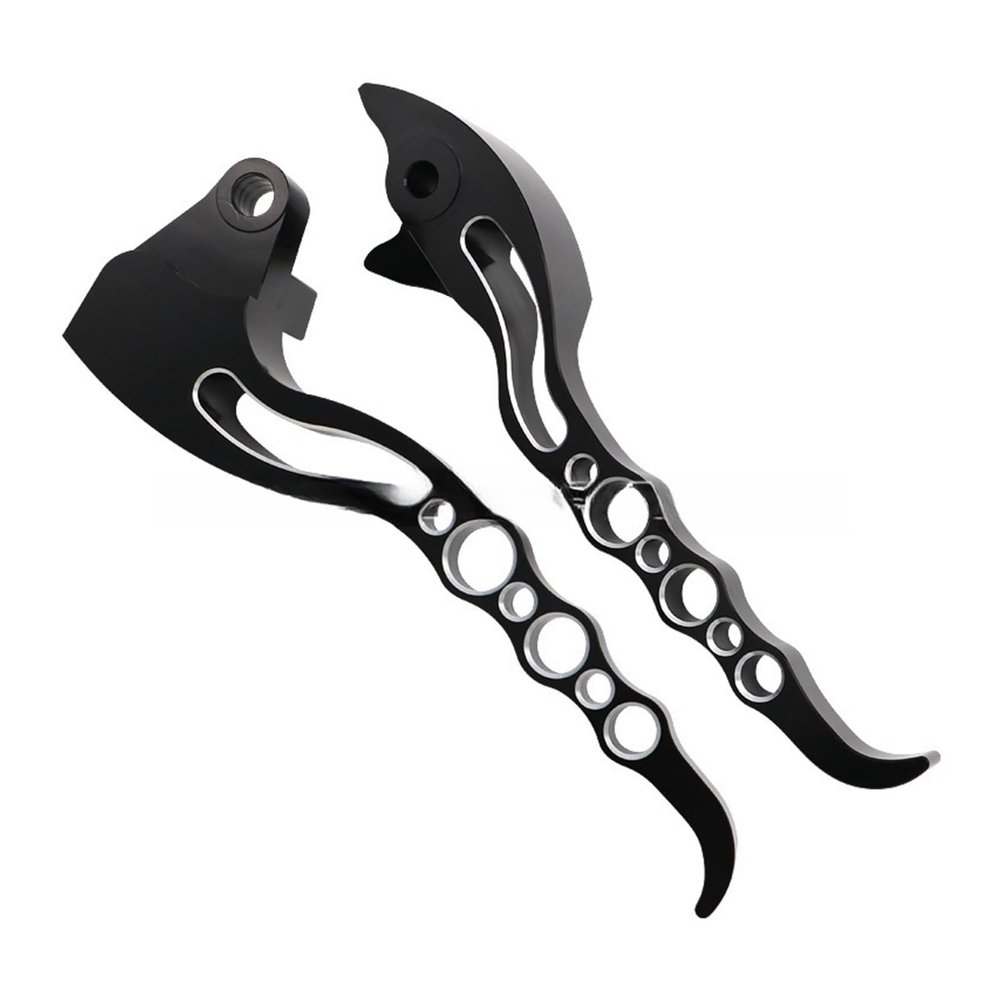 BucCan Brake Lever Motorcycle Accessories Loopholes Brake Clutch Levers for Suzuki Boulevard M109R M109 R 2006-2017 Hand Lever Parts, Black, BucCan-13