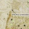 MEEDEE 6 Inch Wide Wired Ribbon Gold Glitter Mesh Web Wired Edge Ribbon By 10 Yards Roll Gold Mesh Wired Ribbons for Christmas Tree, Garland, Holiday Crafts, Wreaths, Bows, Centerpiece, Gift Wrapping view 3
