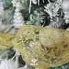 MEEDEE 6 Inch Wide Wired Ribbon Gold Glitter Mesh Web Wired Edge Ribbon By 10 Yards Roll Gold Mesh Wired Ribbons for Christmas Tree, Garland, Holiday Crafts, Wreaths, Bows, Centerpiece, Gift Wrapping view 4