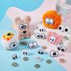 AHADERMAKER 8 Styles Cute Plastic Craft Safety Eyes with Spacer, Doll Craft Eyes, Mixed Color Oval Doll Eye Patch for DIY Sewing Craft Puppet Bear Doll Making view 4