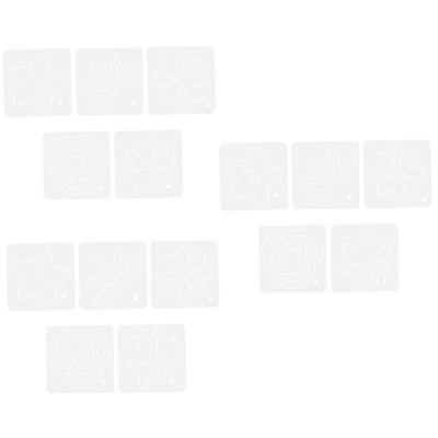 STOBOK 15pcs Acrylic Quilting Ruler Templates Slotted Sewing Ruler for Quilting Templates