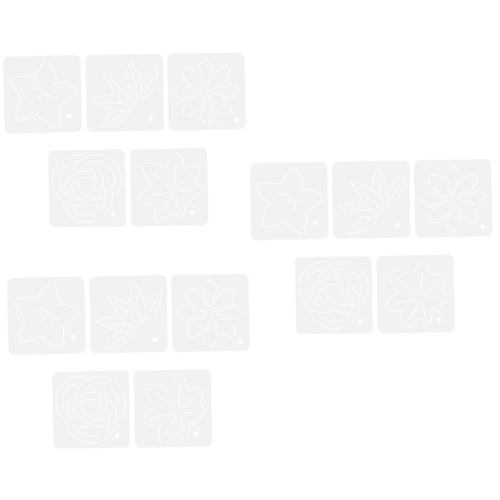 STOBOK 15pcs Acrylic Quilting Ruler Templates Slotted Sewing Ruler for Quilting Templates