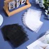 GORGECRAFT 20Pcs Plastic Canvas Sheets 10x10cm Plastic Mesh Sheets White Black Needlepoint Canvas Flexible Mesh Screen Fabric Mat for Embroidery Crafting Knit Crochet Cross-Stitch DIY Yarn Crafts view 4