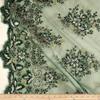 Rowley Sequin Embroidered Mesh Fabric. Lace Netting Material - 52 Inch in Width | Home Decor Navy/Gold Cut by The Yard view 3