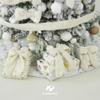 HUIHUANG Ivory Faux Fur Wired Ribbon 2.5 inch Ivory Fur Wire Ribbon for Christmas Tree, Gift Wrapping, Bows, Wreaths, Garland, Swags, DIY Crafts, Home Decor- Continuous 10 Yards view 4