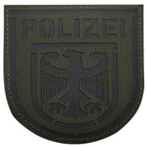 FYJYG Germany Flag DEU Germany Polizei Tactical Morale Badge IR Reflective Patch Military Applique Hook and Loop Armband Patches (color6), large