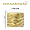 [33 FT] Gold Box Chains Roll, 2mm Wide 14K Gold Plated Brass Box Chains Spool Bulk for Jewelry Making view 3
