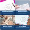 Personalized Mail Embossing Seal - Custom Name and Address Embossing Stamp, Soft Alluring Moon Design, Easy to Use, Ideal for Symbolism Scholars, 1-5/8 Round Imprint - Custom Envelope Embossing Tool view 3