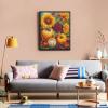 DIY Diamond Painting Kits for Adults - Fall Pumpkin Sunflowers Fall Diamond Art Kits 5D Full Drill Round Gem Art - for Thanksgiving Decor and Gift 12x14 Inch view 2