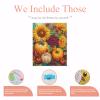 DIY Diamond Painting Kits for Adults - Fall Pumpkin Sunflowers Fall Diamond Art Kits 5D Full Drill Round Gem Art - for Thanksgiving Decor and Gift 12x14 Inch view 4