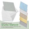 HOODANCOS Quilting Templates Diamond Piecing Shapes 1.77X1.29 Inch Sewing Pattern Stencils 300 Pieces for Beginner Quilting Patchwork DIY Projects view 2
