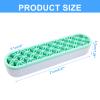 Unlorspy Green Silica gel Makeup Brush Holder Box Multi-Purpose Silica gel Make Up Brush Storage Stand Rectangle Multipurpose Painting Pen Holder for Brushes,Art Craft and Painting Brushes view 2