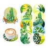10 Pcs Leaves Shaped Diamond Painting Kits, Diamond Painting Kits with Holder, Diamond Art Coasters for Beginners Adults - Perfect Art Craft Supplies Gift! (Leaves 2) view 1