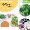 10 Pcs Leaves Shaped Diamond Painting Kits, Diamond Painting Kits with Holder, Diamond Art Coasters for Beginners Adults - Perfect Art Craft Supplies Gift! (Leaves 2) view 2
