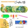 10 Pcs Leaves Shaped Diamond Painting Kits, Diamond Painting Kits with Holder, Diamond Art Coasters for Beginners Adults - Perfect Art Craft Supplies Gift! (Leaves 2) view 4