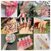 100G Polymer Clay Beads No Hole Polymer Clay Cabochons Assorted Clay Flatback Beads Cute Fun Heishi Clay Bead Charms for Nail Art Hair Clip Scrapbooking Decor Epoxy Jewelry Making view 4