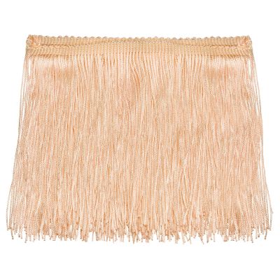 uxcell 5 Yards 6 Inch Chainette Fringe Trim Tassel Sewing Trim Polyester Fringe Trim Ribbon for DIY Sewing Crafts Clothing Lamp Shade Decoration, Carnation