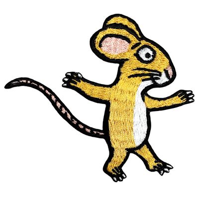 Pawprint Family Julia Donaldson Axel Scheffler The Gruffalo Mouse Character Patch Sew On Patch Official Merchandise, yellow