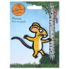 Pawprint Family Julia Donaldson Axel Scheffler The Gruffalo Mouse Character Patch Sew On Patch Official Merchandise, yellow view 4