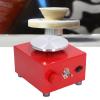 Kids Pottery Wheel, Adjustable Speed, Stable Rotation for School Teaching and Parent Child Interaction, Alloy and Plastic Material (US Plug 110220V) view 3