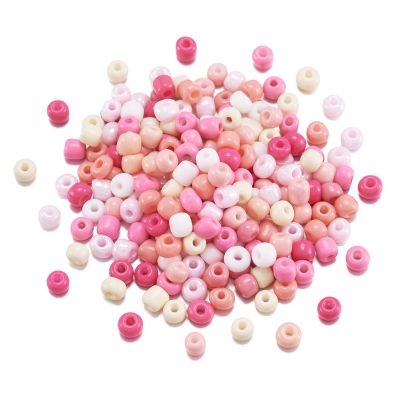 Fashewelry 2450pcs 4mm Glass Seed Beads 6/0 Friendship Bracelet Beads Small Pony Beads Embroidery Beads Crystal Waist Beads for Necklace DIY Jewelry Making Supplies