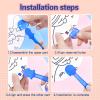 100 PCS Blank Fans Handheld Double Sided Paddles DIY Paper Fans with 100 PCS Blank Cardboard and Plastic Handle Auction Answer Paddles for Crafting Classroom Voting Painting Celebration and Wedding view 4