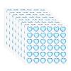 MECCANIXITY 288 Pcs Heart Rhinestone 10mm Self Adhesive Gems Stickers Jewelry Stickers for Jewelry Making, Valentine Makeup, DIY Crafts, Light Blue view 1