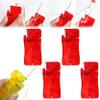 Auto Needle Threader for Hand Sewing, 4 Pack, Easy to Use Self-Thread Guide, DIY Apparel Sewing Accessories, Plastic Needle Threaders Tool for Hand Stitching, Sewing Machine (Red) view 1