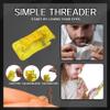 Auto Needle Threader for Hand Sewing, 4 Pack, Easy to Use Self-Thread Guide, DIY Apparel Sewing Accessories, Plastic Needle Threaders Tool for Hand Stitching, Sewing Machine (Red) view 2