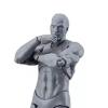 Action Figure with Arms Male Female Human Body PVC Blank Action Figure Model Drawing Mannequins with Stand for Sketching Painting (Grey Man) view 2
