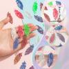 COLIGREE 24pcs Hollow Feather Charms Dazzling Filigree Plume Pendants for DIY Jewelry Making Earrings Necklaces Hanging Decorations view 2