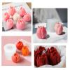 Chistepper 4 Pieces Tulip Molds 3D Tulip Candle Molds Tulip Flower Silicone Mold Flower Mold for Candle Making Silicone Molds for Soy Wax, Beeswax, Candle Making, Resin Craft, Clear view 4