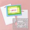 GLOBLELAND Tickets Tapes Frame Cutting Dies for Card Making Scrapbooking Journal Embossing Paper Craft Decor view 3