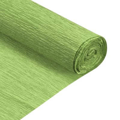 MECCANIXITY Crepe Paper Roll 6.9ft Long 20 Inch Wide for Wedding Ceremony Various Large Festivals Decoration, Light Green
