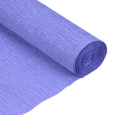 MECCANIXITY Crepe Paper Roll 6.9ft Long 20 Inch Wide for Wedding Ceremony Various Large Festivals Decoration, Light Blue Purple
