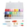 Embroidery Thread 50 Colors Cross Stitch Thread Sewing Embroidery Floss Set with Organizer Storage Box for Embroidery Friendship Bracelet String Making view 2