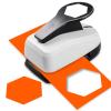 Hexagon Paper Punch, HexagonPunches for Paper Crafts, 1.97 Inch HexagonHole Punches, Large Hole Puncher Shape Hexagon, HexagonCraft Punch for Scrapbooking Cards DIY Arts Projects view 1