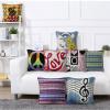 ZFFLYH Latch Hook Kits for Adults DIY Throw Pillow Cover, DIY Crochet Yarn Kits Needlework Crafts Arts with Printed Canvas Home Decor Festival Gift 17X17inch,Love a view 3
