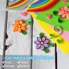 PATIKIL 390 x 7mm Rainbow Quilling Strips Paper,200 Pcs Origami Paper Quilling Strip for Art DIY Hand Craft Christmas, Gradient Light Yellow view 4