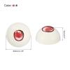 PATIKIL 32 mm Realistic Eyes Big Eyeballs, 2 Pair Acrylic Scary Half Round Fake Eyes Props for Halloween Party Horror Mask DIY Craft Decoration, Pink Blue view 2