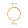 PATIKIL 2 Pieces 4 Inch Embroidery Hoops Round Adjustable Beach Wood Circle Cross Stitch Hoop Ring Bulk for Embroidery Art Craft Handy Sewing Decoration view 2