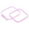 PATIKIL 1 Pieces Square Embroidery Hoops Square Cross Stitch Hoops Frames ABS Plastic Embroidery Hoops for DIY Sewing Tools for Art Craft, Light Purple view 3